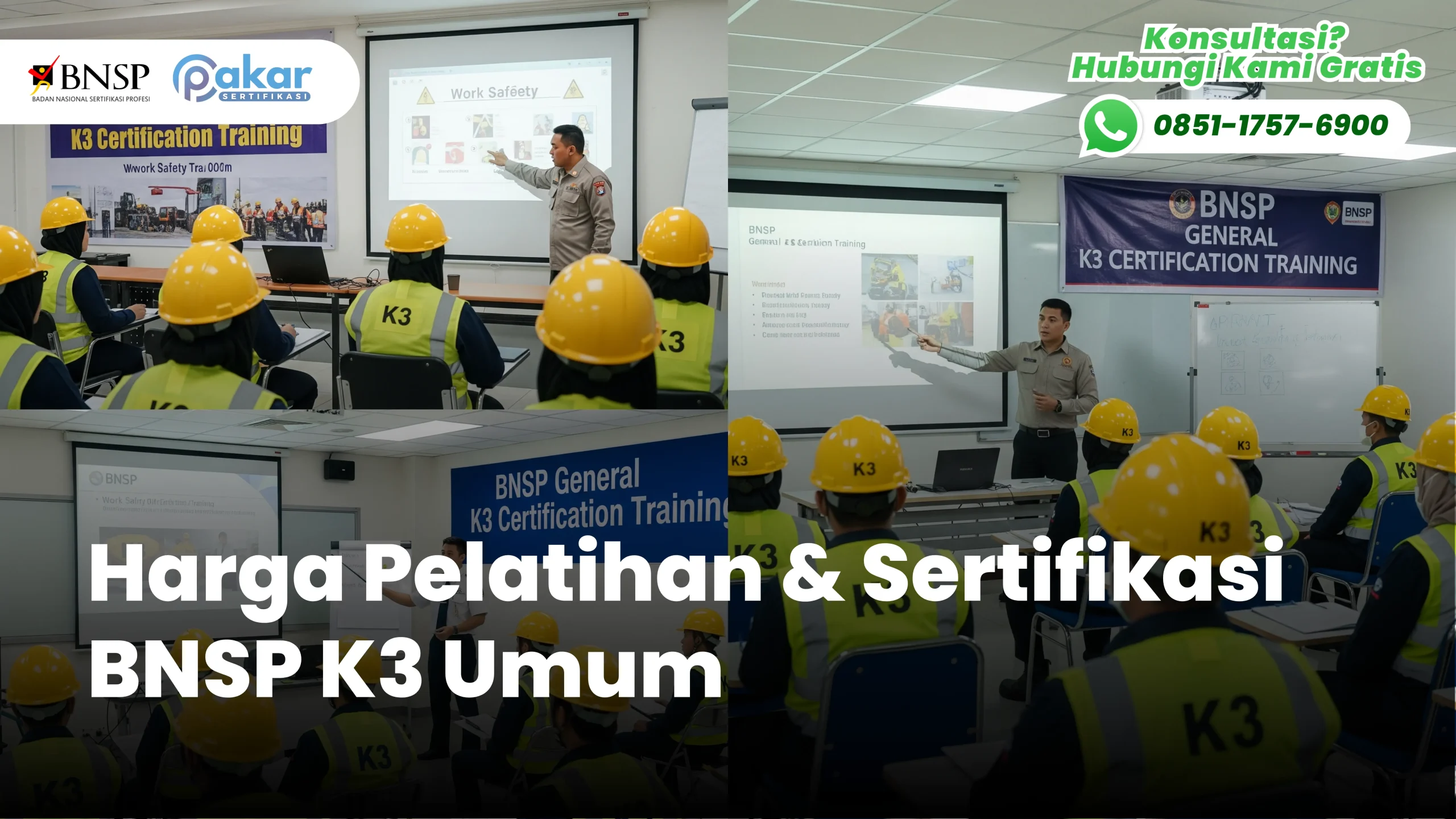 Harga Sertifikasi BNSP K3 Umum, Harga Pelatihan K3 Umum