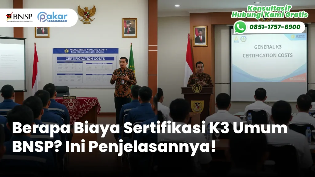 Biaya sertifikasi K3 umum BNSP Lengkap
