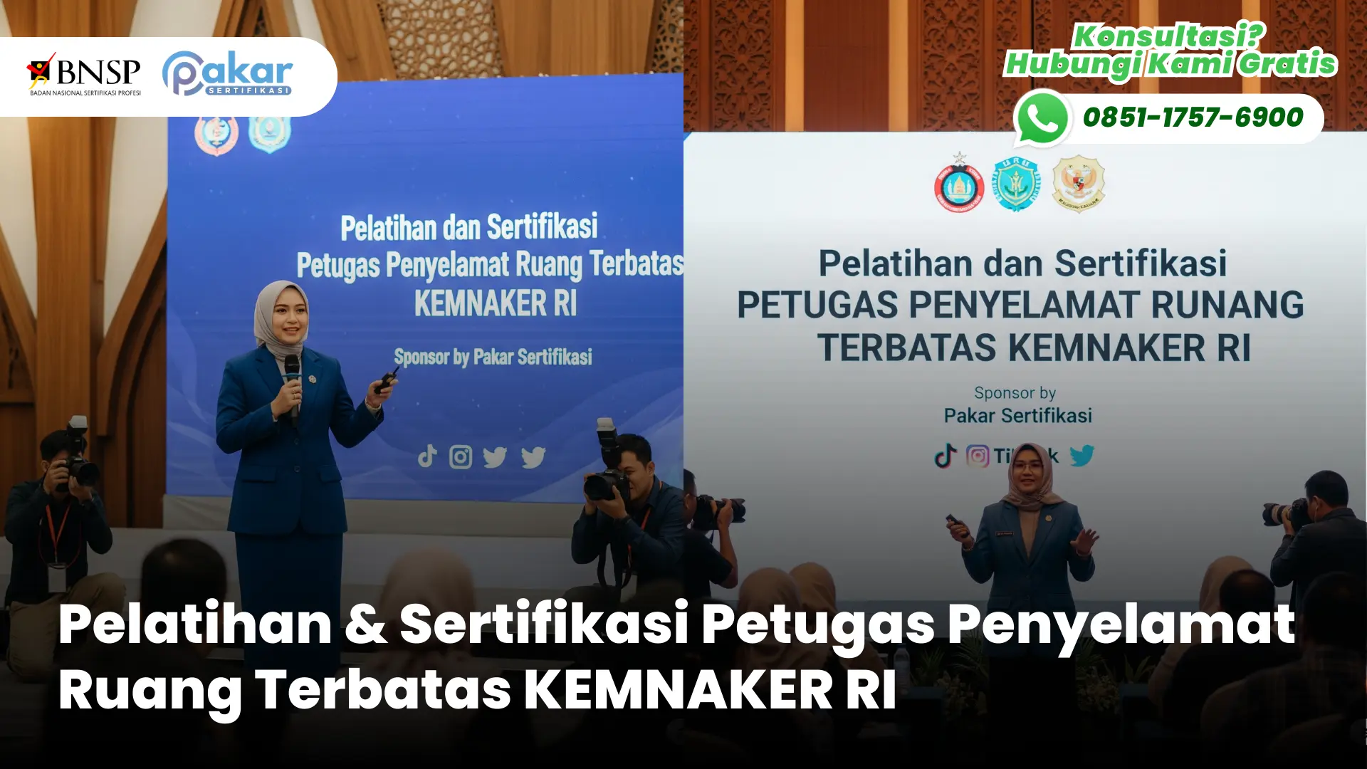 Sertifikasi Petugas Penyelamat Ruang Terbatas Kemnaker