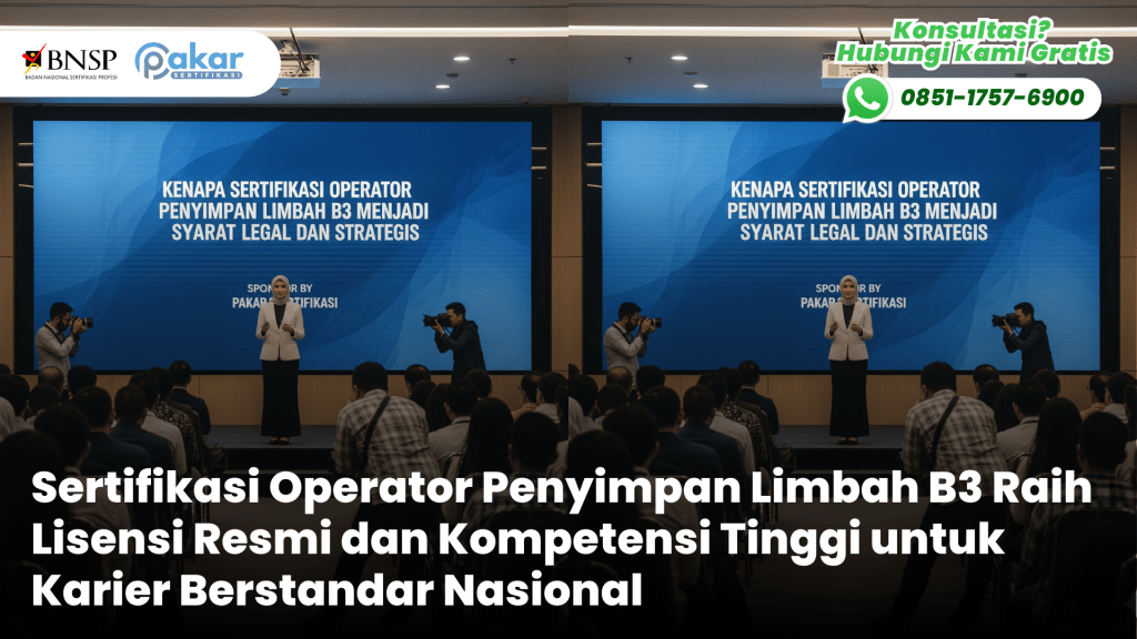 Sertifikasi Operator Penyimpan Limbah B3